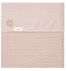 LEDIKANTDEKEN FLANEL ANTW GREY PINK 23