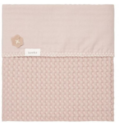 LEDIKANTDEKEN FLANEL ANTW GREY PINK 23