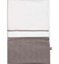 DEKBEDOVERTREK 100X135CM CABLE TAUPE 21