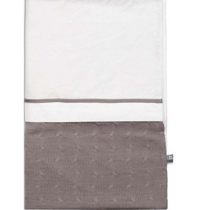 DEKBEDOVERTREK 100X135CM CABLE TAUPE 21