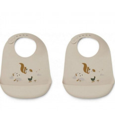 TILDA SILIC BIB 2P FRIENDSHIP MULTI 21