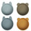 IGGY SIL BOWLS 4P GOLDEN CARAMEL/BLUE 21
