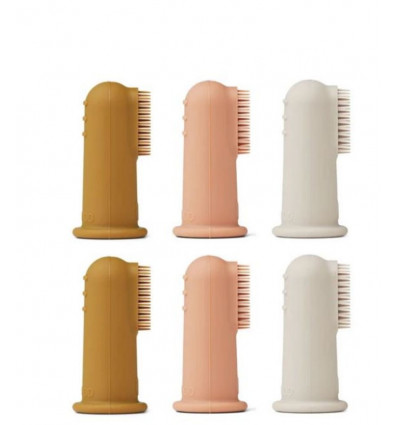 SIMON FINGER TOOTHBRUSH 6P SANDY 21