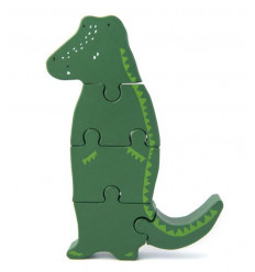 WOODEN BODY PUZZLE MR. CROCODILE 232