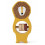 WOODEN RATTLE MR. LION 232