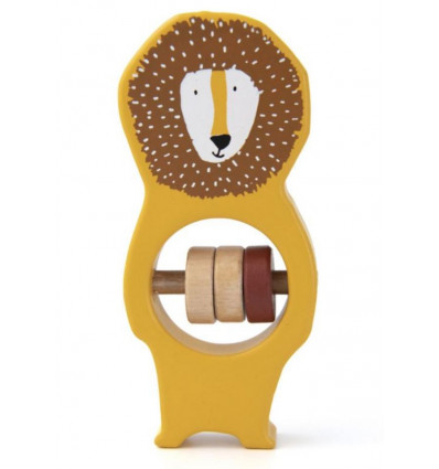 WOODEN RATTLE MR. LION 232