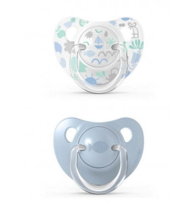 MEMORIES SPEEN SIL FLAT 0/6M BLUE DUO 23