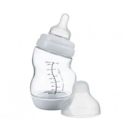 S-FLES NATURAL GLAS WIDE 200ML WIT 23