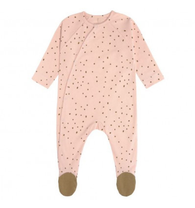 PYJAMA W FEET GOT DOTS POW PINK 3-6M 24