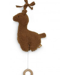 PELUCHE MUSICAL LAMA CARAMEL 22