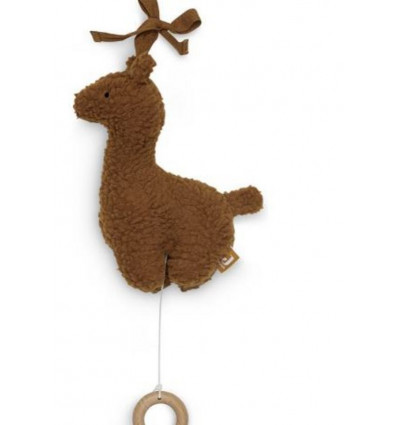 PELUCHE MUSICAL LAMA CARAMEL 22