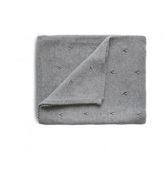 BLANKET POINTELLE GRAY MELANGE 24