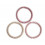 SIL BRACELET LINEN/PEONY/PALE PINK 24