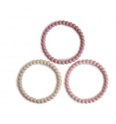 SIL BRACELET LINEN/PEONY/PALE PINK 24