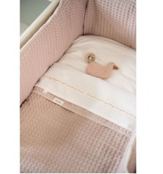 DRAP PLAT LIT DE BEBE LOVEYOU BRIQUE 222