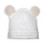 B BONNET TEDDY BEAR EARS WHI-GREY 38 21