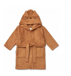 LILY BATHROBE CAT/ALMOND 3-4Y 21