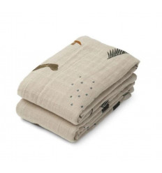 LEWIS MUSLIN CLOTH 2-PACK DINO MIX 22