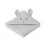 AUGUSTA HOODED TOWEL RABBIT DUMBO GRY 21