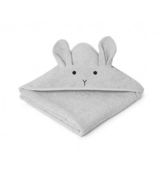 AUGUSTA HOODED TOWEL RABBIT DUMBO GRY 21