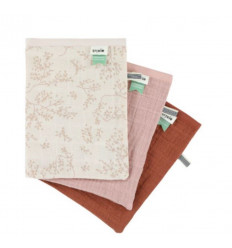 MUSLIN WASHCLOTHS 3P BRIGHT BLOOM 231