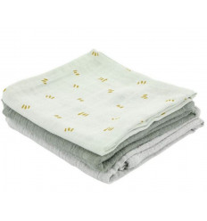 MUSLIN CLOTHS 3P 55X55 DREAMY DASHES 231