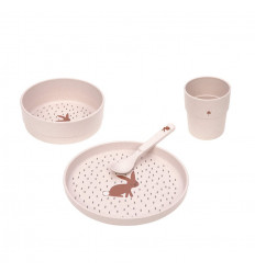 DISH SET PP/CELL LTL FOREST RABBIT 251
