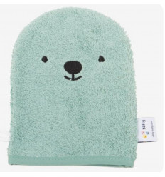 WASHCLOTH BEAR GREEN 231