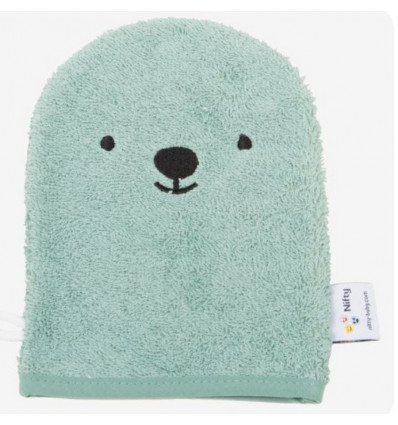 WASHCLOTH BEAR GREEN 231