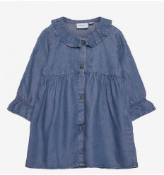 NBFTELLY LS DRESS MEDIUM BLUE DENIM 62