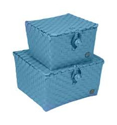 PISA BASKET FLAPTOP STONE BLUE SIZE S 82