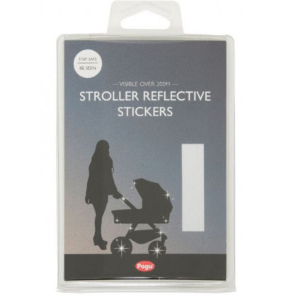 SELF ADHESIVE REFLECTIVE STROLLER SILVER