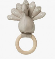 RATTLE PEACOCK MAPLE WOOD RING HAZEL 21