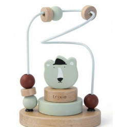 WOODEN BEADS MAZE MR. POLAR BEAR 25