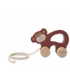 WOODEN PULL ALONG TOY MR. MONKEY 25