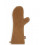 GANT DE TOILETTE EPONGE CARAMEL 22