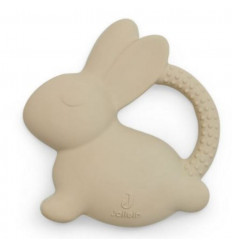 BIJTRING RUBBER BUNNY NOUGAT 22
