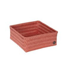 SMALL SQUARE OPEN BASKET RED