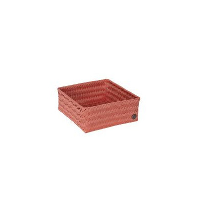 SMALL SQUARE OPEN BASKET RED