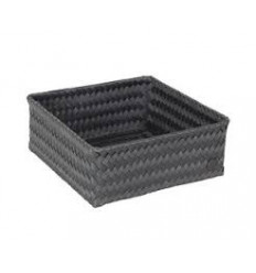 SMALL SQUARE OPEN BASKET DARKGREY
