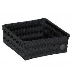 SMALL SQUARE OPEN BASKET BLACK