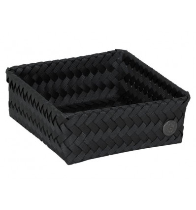 SMALL SQUARE OPEN BASKET BLACK