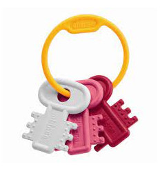 SLEUTEL RAMMELAAR ROZE 23
