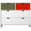 COMMODE MIX & MATCH LUXE 2 BAKJES/2 LADEN WIT (EXCL. 2 BAKKEN 3546XX) 82 .