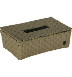 LUZZI TISSUE BOX PALM GREEN 5