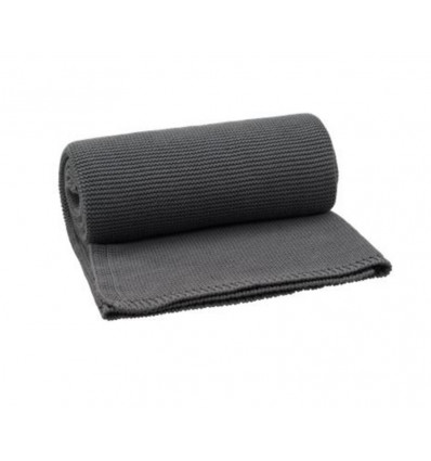 KNITTED BLANKET80X100 UNI DARK GREY 25