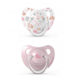MEMORIES SPEEN SIL FLAT 0/6M PINK DUO 23
