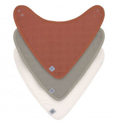 MUSLIN/TERRY BANDA RUST/OLIVE/MILKY 24