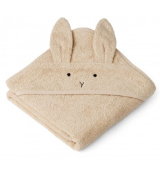 ALBERT HOODED TOWEL RABBIT APPLE BLOS 21