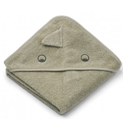 ALBERT HOODED TOWEL DINO/MIST 21